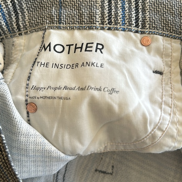 NWT Mother Jeans Insider Ankle Wash Grey/ Blue Jean - Picture 9 of 10
